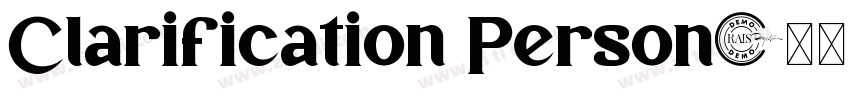 Clarification Person字体转换
